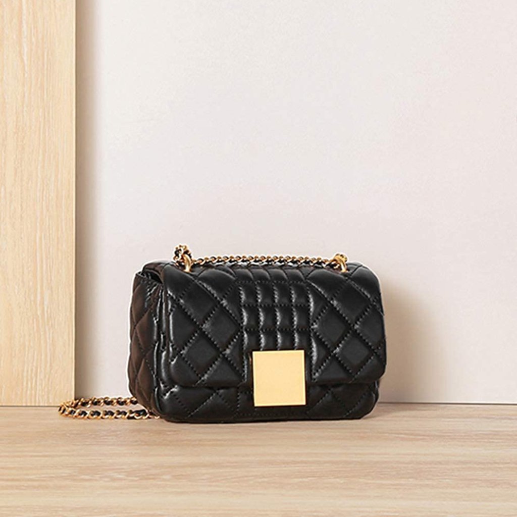 Women Quilted Purses And Handbags Genuine Leather